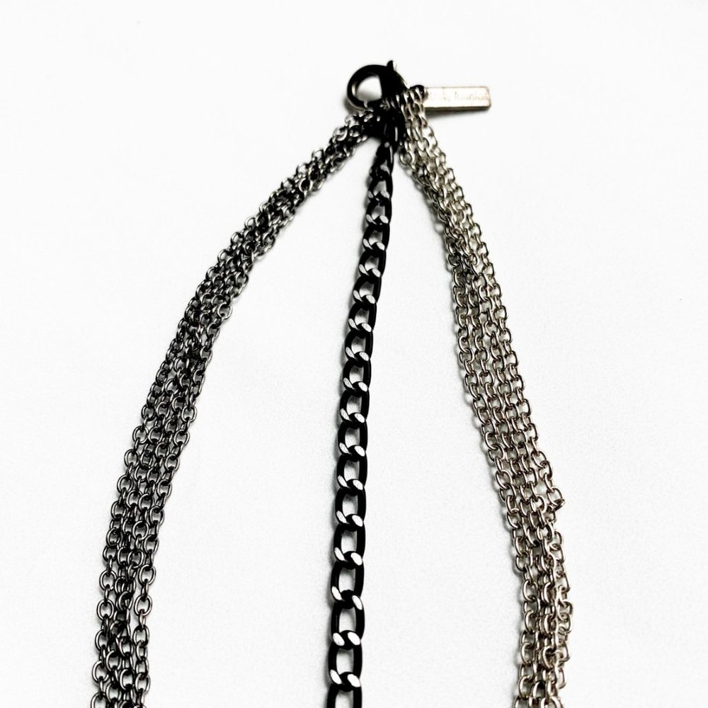 Three-Tone Knotted Rope Necklace - Picture 5 of 5